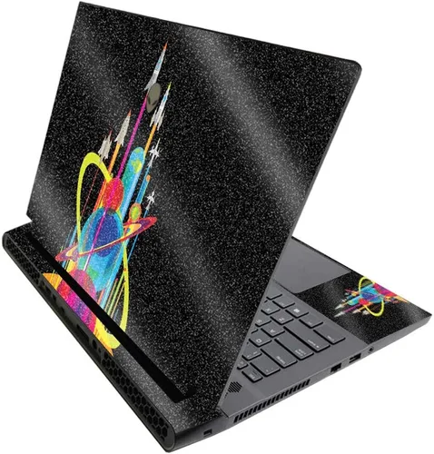 Miniatura 637 de MightySkins - Skin brillante con purpurina para Alienware M17 R3 (2020) y M17 R4 (2021) - Diversión de los años 90 Acabado duradero con purpurina