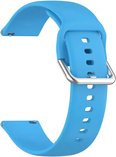 Miniatura 8 de TenCloud Paquete de 5 correas compatibles con MILOUZ/WNH IDW19 para mujeres y hombres, correa de repuesto de silicona suave para Veryfit Smart Watch