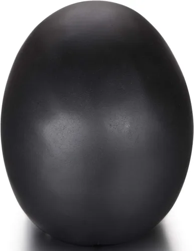 Miniatura 6 de Skullis Calavera de cristal de obsidiana negra esmerilada de 5.0 pulgadas, escultura artística de piedras preciosas talladas a mano, estatua