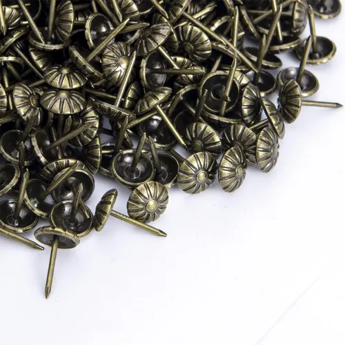 Miniatura 6 de Tachuelas de tapicería para decoración, clavos para tapicería decorativa, clavos de tapicería de 7/16 pulgadas para muebles decorativos