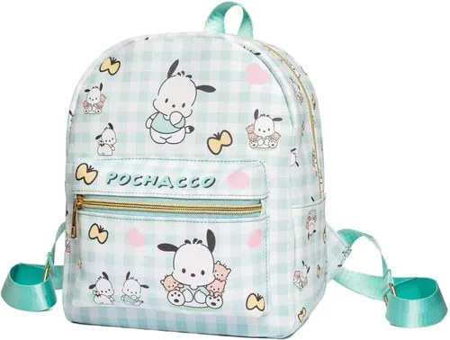 Miniatura 9 de Roffatide Anime Cinnamoroll Mochila Mini Cute Cartoon Daily Travel Bag All Over Impreso a cuadros Mochila de viaje senderismo mochila azul, LYB14001