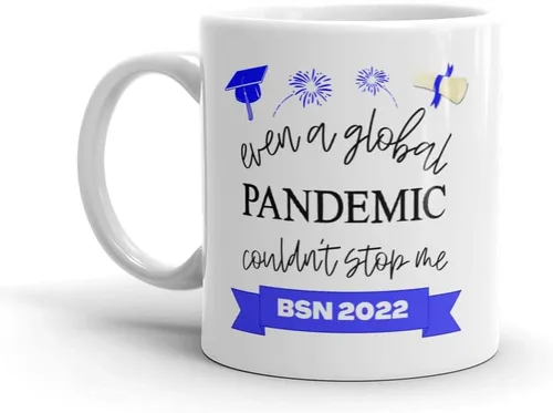 Miniatura 2 de BSN 2022 - Taza de café para graduación de graduación de licenciatura en enfermería, regalo de graduación – Even A Global Pandemic Couldn't Stop Me