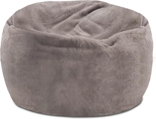 Miniatura 7 de Posh Beanbags - Sillón puff grande, 38 pulgadas, color azul rey sólido Nylon suave - Azul real