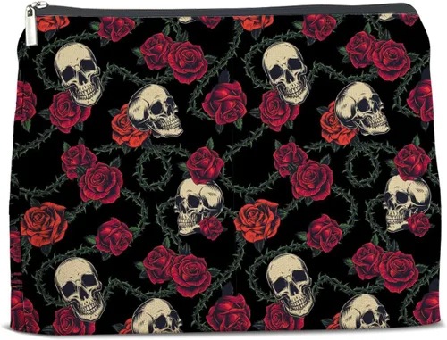 Miniatura 24 de Bolsa de maquillaje floral humor, regalos para mujer, B