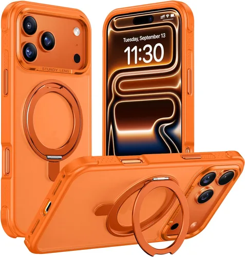 Miniatura 37 de Magnética para iPhone 12 e iPhone 12 Pro Funda, [con Soporte de Anillo Magnético Invisible Giratorio 360°][A Prueba de Golpes][Compatible