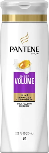 Pantene Pro-V Champú y Acondicionador 2 en 1, Volumen Puro con Colágeno, 12.6 Onzas