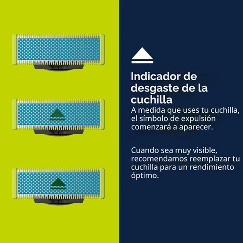 Miniatura 3 de Philips Norelco OneBlade Cuchilla antifricción, Cuchilla de repuesto genuina para afeitadora y recortadora eléctrica OneBlade, Acero inoxidable