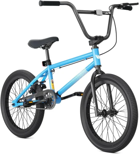 Miniatura 10 de 67i - Bicicleta BMX para niños de 18/20 pulgadas, bicicleta para niños de 8 a 12 años con freno U delantero y trasero, asiento ajustable, horquilla