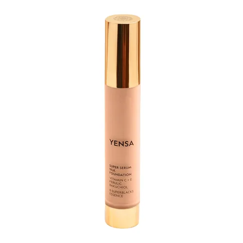 Miniatura 7 de YENSA Base de maquillaje de suero – Base de cobertura completa súper sedosa enriquecida con péptidos, vitamina C y ácido ferúlico para ayudar a