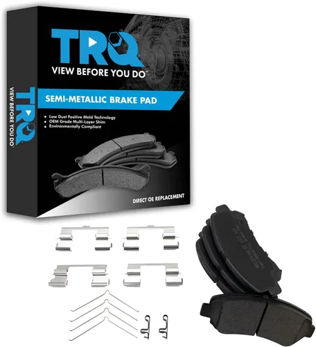 Miniatura 63 de TRQ Pastillas de freno delanteras semi metálicas compatibles con Ford Expedition 2018-2021 F-150 2018-2020 Lincoln Navigator 2018-2022