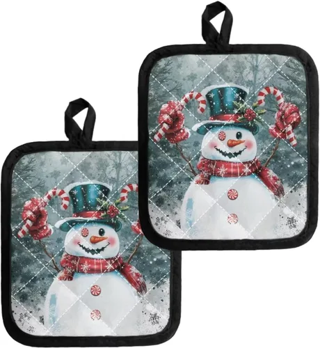 Miniatura 21 de Juego de soportes para macetas de flores rojas de pollo blanco y negro, resistentes al calor, almohadillas calientes para horno, antideslizantes