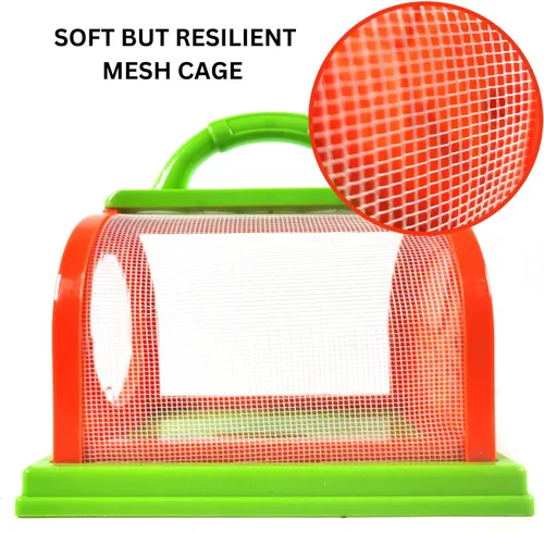 Miniatura 5 de Gosu Toys Critter Cage - Atrapa insectos con juego de herramientas, jaula, pinzas, lupa, brújula, silbato, monocular, tarro de lupa (paquete de 2))