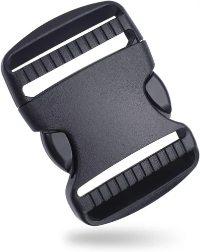 Miniatura 8 de CooBigo Paquete de 5 Hebillas de liberación lateral de 3/4" ajustables dobles, 4.5 m de correa de nailon de 3/4" de PP para camping al aire libre