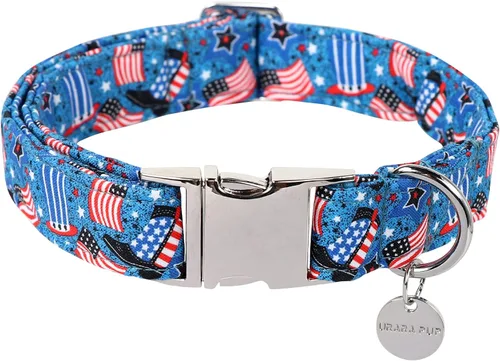 Miniatura 21 de Collar de Navidad para perro con pajarita, collar de Navidad para cachorros, hembras, machos, perros o gatos, collares con lazo con hebilla de metal