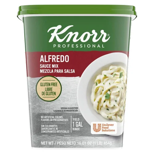 Knorr Mezcla de salsa Alfredo profesional hecha con queso parmesano real, sin gluten, sin colorantes, sabores ni conservantes artificiales, 1 libra,