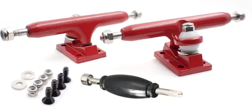 Miniatura 11 de SPITBOARDS Diapasón Pro Trucks de 1.339 in, tuercas de bloqueo reales, bujes de uretano con junta tórica de goma, suspensión optimizada, ancho 1.339
