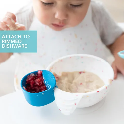 Miniatura 3 de Bumkins Baby Silicone Little Dippers, se fija a cuencos, platos y platos, taza de salsa, sostiene condimentos, salsas, salsas, puré, coberturas