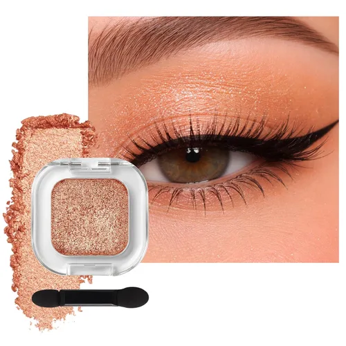 Miniatura 9 de Sombra de ojos mate individual, Sombra de ojos blanco hueso, Polvo ligero ultrafino, Sombra de ojos con base de imprimación iluminadora, Alto