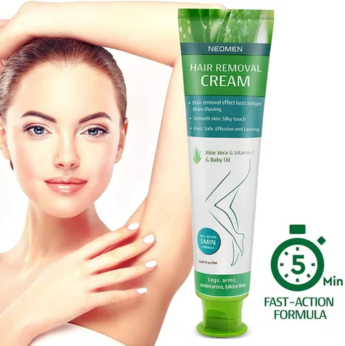 Miniatura 2 de Crema depilatoria para hombres y mujeres: depiladora sin dolor para pieles sensibles y áreas íntimas, hidratante con aloe vera y vitamina E, segura