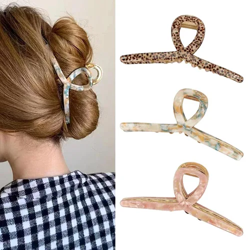 Miniatura 10 de Pinzas para el cabello grueso, paquete de 4 pinzas de gelatina extra grandes para mujeres, accesorios para el cabello de 4.75 pulgadas para mujeres