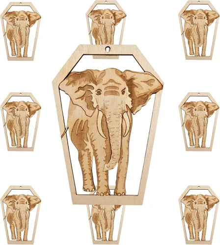 Miniatura 4 de Elephant Ornament, Elephant Christmas Decorations, Zoo and Safari Animals Ornaments Keepsakes and Souvenirs