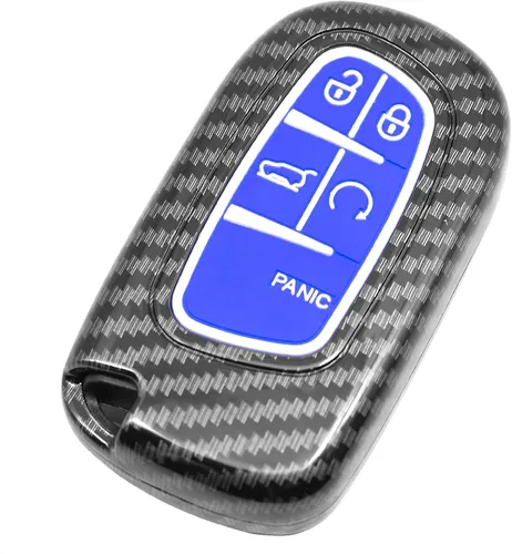 Miniatura 8 de Funda inteligente para llavero compatible con Chrysler 200 300 Dodge Challenger Charger Dart para Jeep Cherokee Compass Grand Cherokee SRT Hellcat
