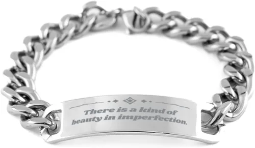 Power of Beautyful Mindset Cuban Bracelet for Women Daughter Friends Mindset of Beauty Beauty Quotes Rise Beauty Self Esteem Confidence in Your