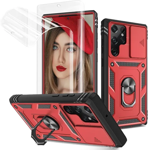 Miniatura 18 de Jeylly Funda para Samsung Galaxy S22 5G con [2 protectores de pantalla de vidrio templado], a prueba de golpes, grado militar, funda protectora