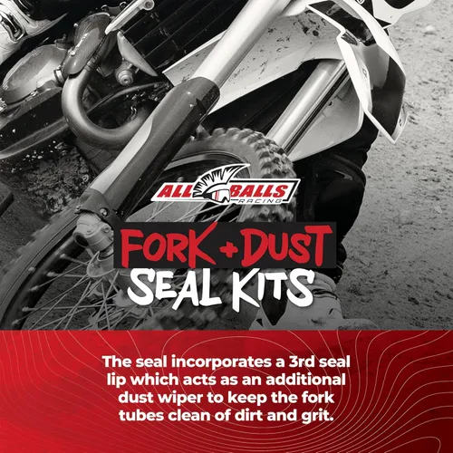 Miniatura 4 de All Balls Racing 56-126 Kit de retenes de horquilla y polvo compatible con/reemplazo para KTM, Gas-Gas