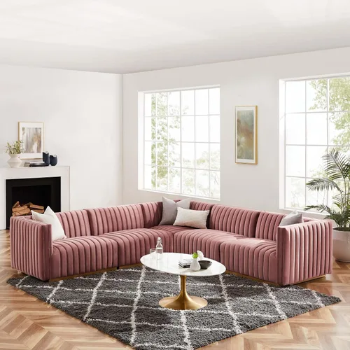 Miniatura 48 de Modway Conjure Seccional, Oro Negro