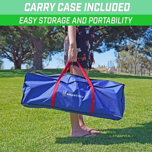 Miniatura 6 de GoSports Juego de lanzamiento de escalera prémium para exteriores con 6 bolos, estuche de transporte de viaje y rastreadores de puntuación, elige