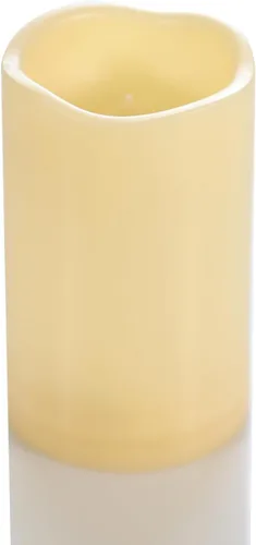 Miniatura 10 de Velas impermeables para exteriores, funcionan con pilas, 3 x 7 pulgadas, sin llama, con temporizador, luces LED eléctricas de plástico parpadeantes