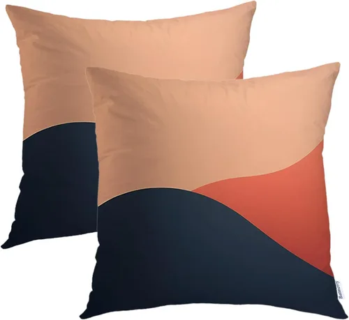 Miniatura 31 de Batmerry American Flag Ink Dot Throw Pillow Covers, Red Blue White Stars Abstract Decorative Pillow Covers Digital Printing Blended for Couch Sofa