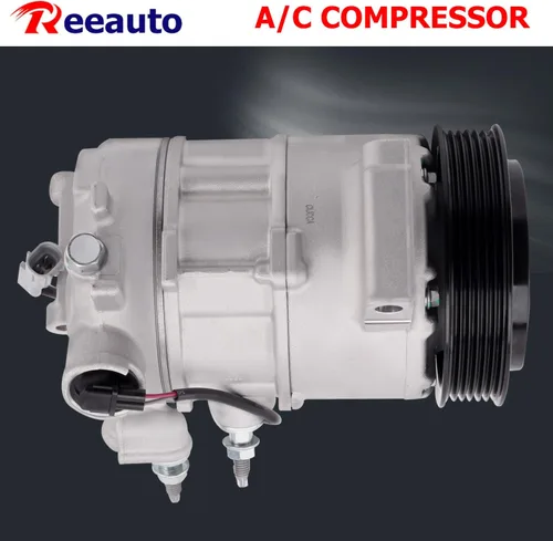 Miniatura 7 de Compresor de aire acondicionado A/C compatible con Je-ep Compass Patriot 2009-2017 Calibre 2009-2012 AC Compresor L4 1.8L 2.0L 2.4L Reemplazar