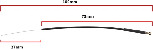 Miniatura 4 de SING F LTD 20 unidades de 2.4G 2400-2485 MHz receptor de antena receptora aeronave compatible con Frsky X4R X4RSB XM+S6R S8R F30 F3OP F40 F4OP, negro