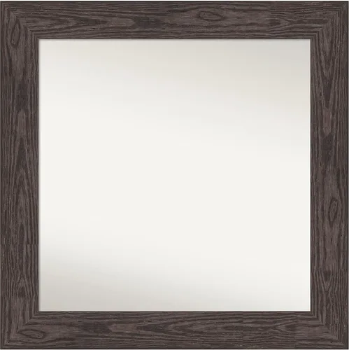 Miniatura 276 de Amanti Art Espejo personalizado, espejo de baño negro puente, espejo de pared o espejo de tocador de baño sobre el fregadero (26 x 26 pulgadas)