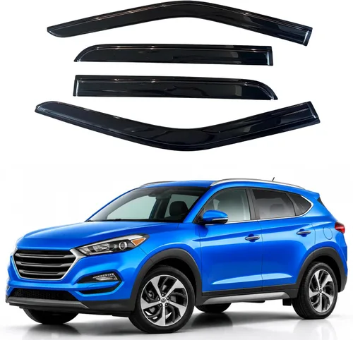 Miniatura 32 de Visor para ventana IG para Hyundai Venue 2020-2023, protector contra la lluvia, adhesivo extra duradero, deflector de viento para lado