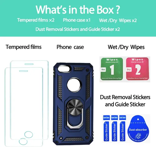 Miniatura 68 de Jeylly Funda para iPhone SE/Funda para iPhone 5S, Exterior de Plástico Duro que Absorbe Golpes + Interior de Silicona de Goma Defensor contra