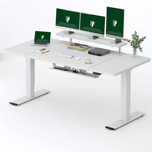 Miniatura 51 de FLEXISPOT Escritorio Eléctrico de Pie de Una Pieza, 40 x 24 Pulgadas Escritorio Ajustable con Superficie Sin Costuras, Controlador de Memoria