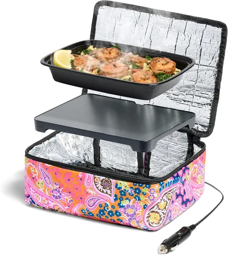 Miniatura 9 de HOTLOGIC Mini lonchera térmica - Calentador eléctrico portátil de alimentos para hombres y mujeres - Ideal para el trabajo, la oficina y la Azul