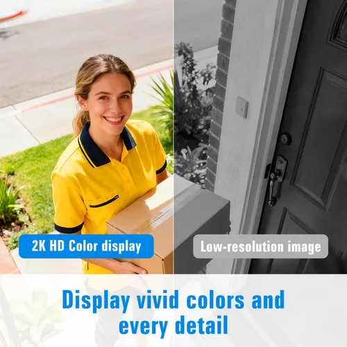 Miniatura 3 de Cámaras de seguridad inalámbricas para exteriores, cámaras 2K para seguridad en el hogar con visión nocturna a color, almacenamiento SD/nube, mayor