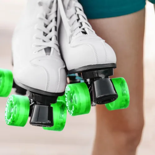 Miniatura 7 de 78A interior o al aire libre 2.559x1.378 in Quad ruedas de patines con rodamientos ABEC-9 8 PC Verde esmeralda