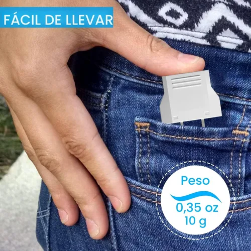 Miniatura 6 de Paquete de 4 adaptadores de enchufe europeo a estadounidense, convertidor de enchufe adaptador de 220 V a 110 V, adaptador de viaje europeo a Blanco
