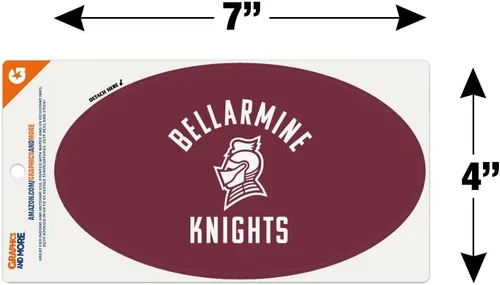 Miniatura 4 de GRAPHICS & MORE Bellarmine University Knights Logo Automotive Car Refrigerador Locker Vinilo Euro Oval Imán