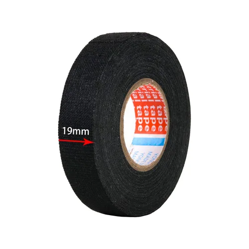 Miniatura 2 de HSTECH Cinta de tela para arnés de cables, 3/4 pulgadas por 50 pies (4 rollos), cinta de tela para arnés de cableado de altavoz, cinta adhesiva