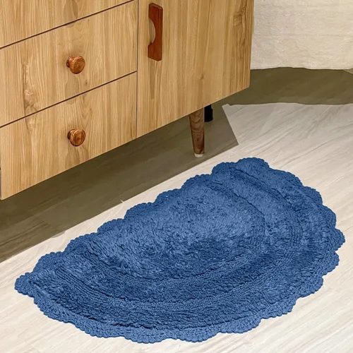 Miniatura 34 de Chardin home Alfombra de baño de ganchillo beige, alfombra de baño ovalada 100% algodón con borde de ganchillo artesanal hecho a mano, alfombra