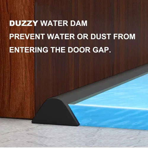 Miniatura 7 de Duzzy Presa de agua plegable de ducha de 39 pulgadas, barrera de tapón de agua y sistema de retención que mantiene el agua dentro del umbral