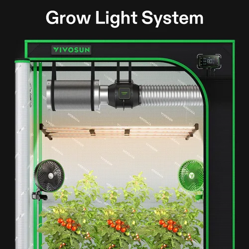 Miniatura 2 de Vivosun VSFL3000 Luz de Cultivo LED de Barra, Luz de Crecimiento para Plantas de 300W 4 Barras, Plegable y Regulable, Espectro Completo con Luz
