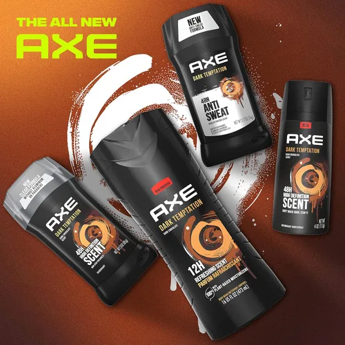 Miniatura 6 de AXE Barra Antitranspirante para Hombres para Frescura de Larga Duración Dark Temptation Aroma Fresco Todo el Día Desodorante Antisudor para Hombres