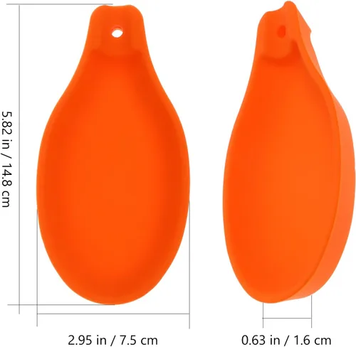 Miniatura 2 de Cabilock 2 soportes de silicona para cucharas y almohadillas de almacenamiento de utensilios de cocina para estufa, sin diseño, ideal para cuchara